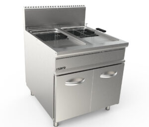 SARO Gasfritteuse 2 x 22 Liter Modell LQ / FLG2V22 - SARO Artikel 423-8305