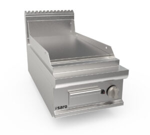 SARO Gasgriddleplatte 400 mm breit Tischgerät glatt Modell LQ / FTG2BBL - SARO Artikel 423-8600