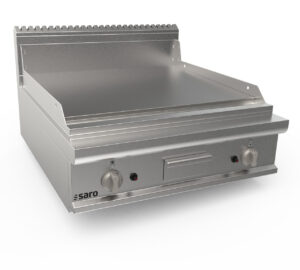 SARO Gasgriddleplatte 800 mm breit Tischgerät glatt Modell LQ / FTG4BBL - SARO Artikel 423-8610