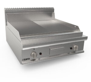 SARO Gasgriddleplatte 800 mm breit Tischgerät 1/2+1/2 Modell LQ / FTG4BBM - SARO Artikel 423-8620