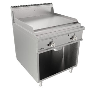 SARO Gasgriddleplatte 800 mm breit Standgerät gerillt Modell LQ / FTG4BAR - SARO Artikel 423-8640