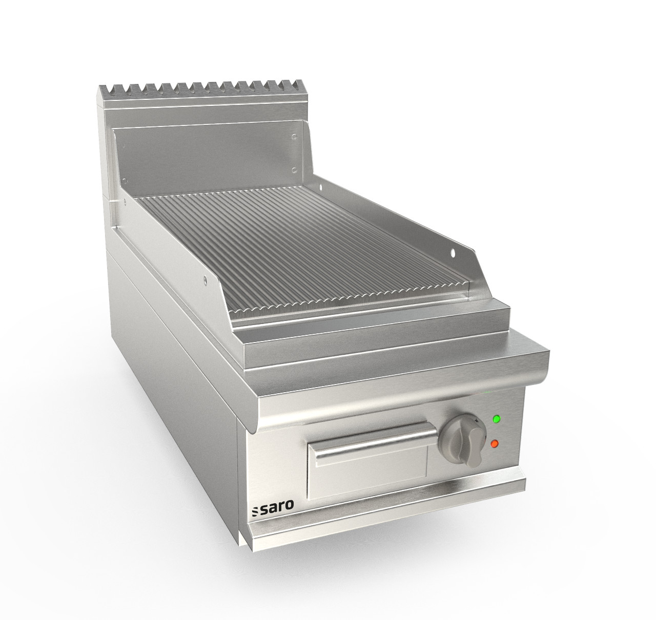 SARO Elektrogriddleplatte 400 mm breit Tisch gerillt Modell LQ / FTE2BBR - SARO Artikel 423-8705