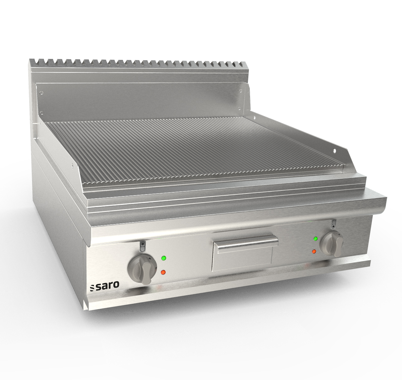 SARO Elektrogriddleplatte 800 mm breit Tisch gerillt Modell LQ / FTE4BBR - SARO Artikel 423-8715