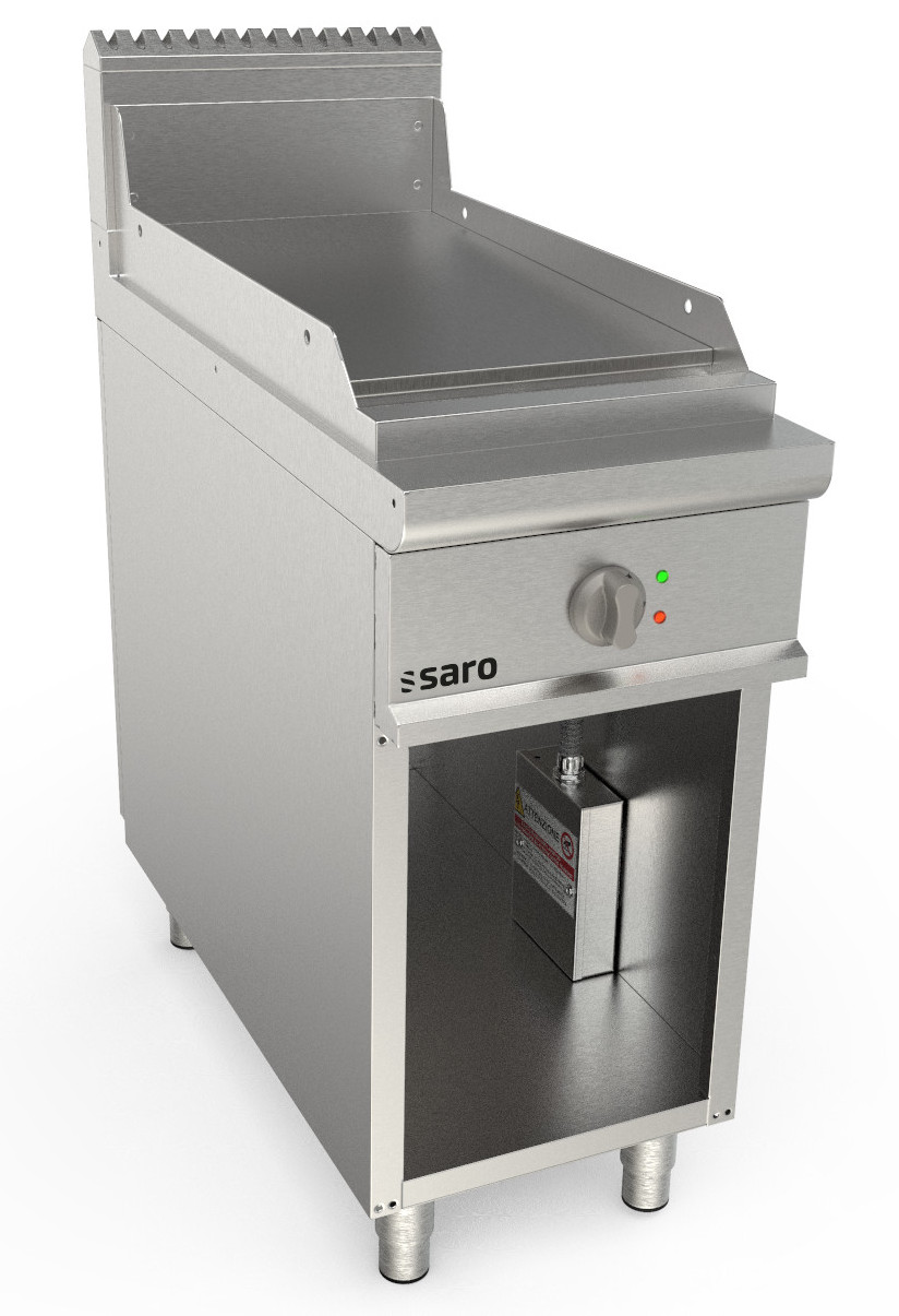 SARO Elektrogriddleplatte 400 mm breit Stand glatt Modell LQ / FTE2BAL - SARO Artikel 423-8725