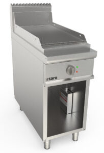 SARO Elektrogriddleplatte 400 mm breit Stand gerillt Modell LQ / FTE2BAR - SARO Artikel 423-8730
