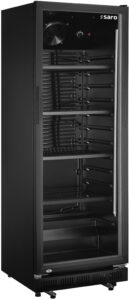 SARO Getränkekühlschrank mit Glastür - schwarz, Modell GTK 360 - SARO Artikel 437-1012