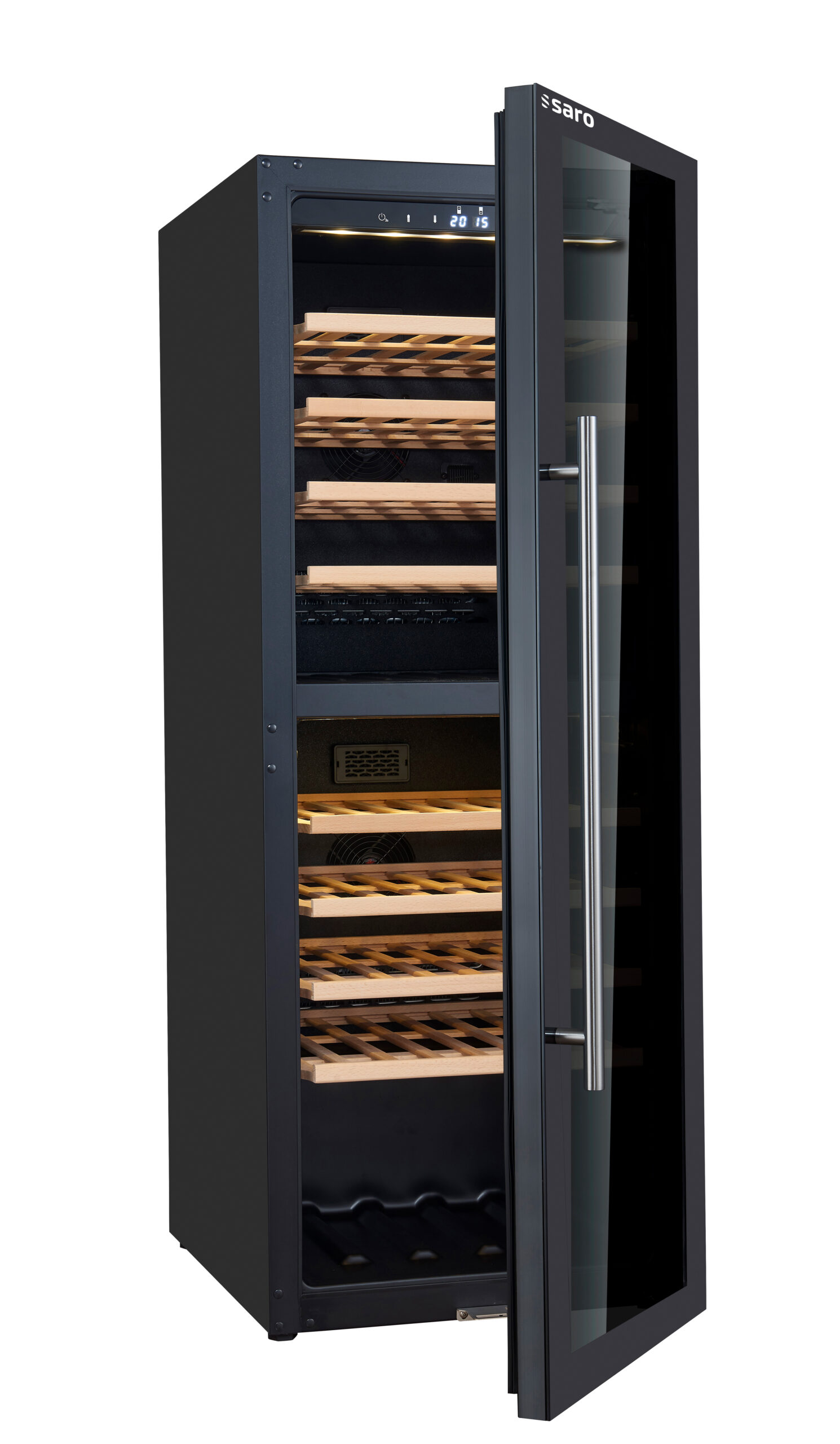 SARO Weinlagerschrank für 77 Flaschen, 2 Zonen, Modell WK 77 D - SARO Artikel 446-1010