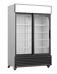 SARO Kühlschrank mit Glasschiebetüren + Werbetafel, Modell GTK 700 SD - SARO Artikel 453-10075