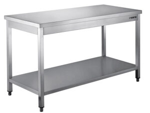 SARO Edelstahltisch zerl. Unterblatt - B 1500 x T 600 mm - SARO Artikel 456-6015