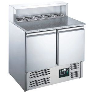 SARO Pizzatisch, 2 Türen, mit Aufsatz, Modell EPS 900 - SARO Artikel 465-1040