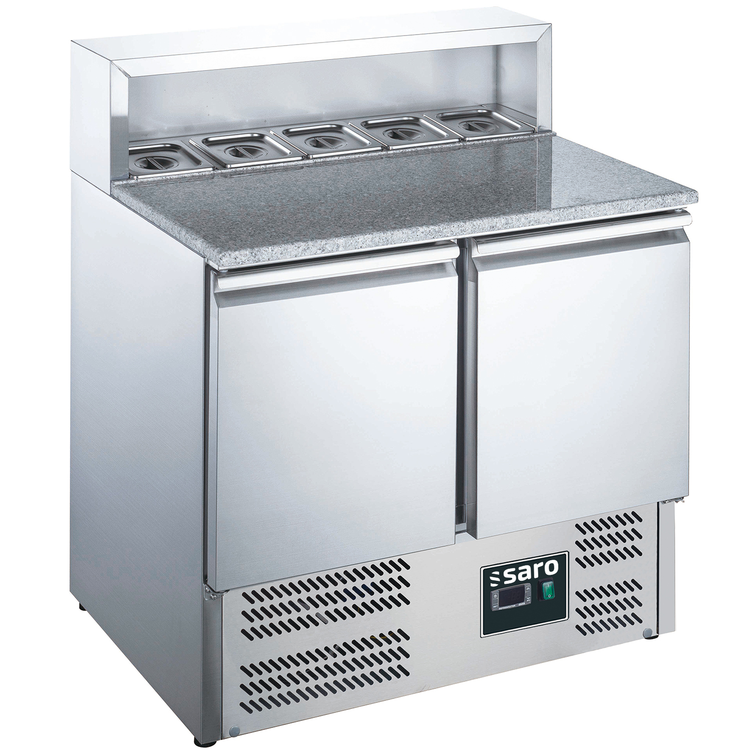 SARO Pizzatisch, 2 Türen, mit Aufsatz, Modell EPS 900 - SARO Artikel 465-1040