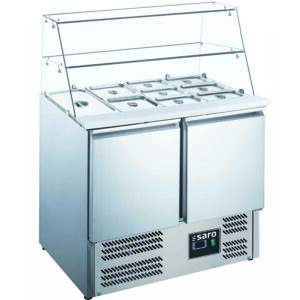 SARO Saladette, 2 Türen, mit Glasaufsatz, Modell ES 900 G - SARO Artikel 465-1085