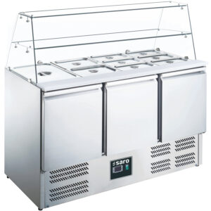 SARO Saladette, 3 Türen, mit Glasaufsatz, Modell ES 903 G - SARO Artikel 465-1090