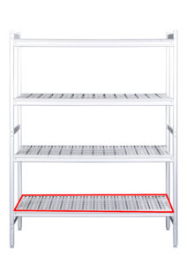 SARO Alu- Regalboden mit Kunstoffrosten 475x798mm - SARO Artikel 480-1090