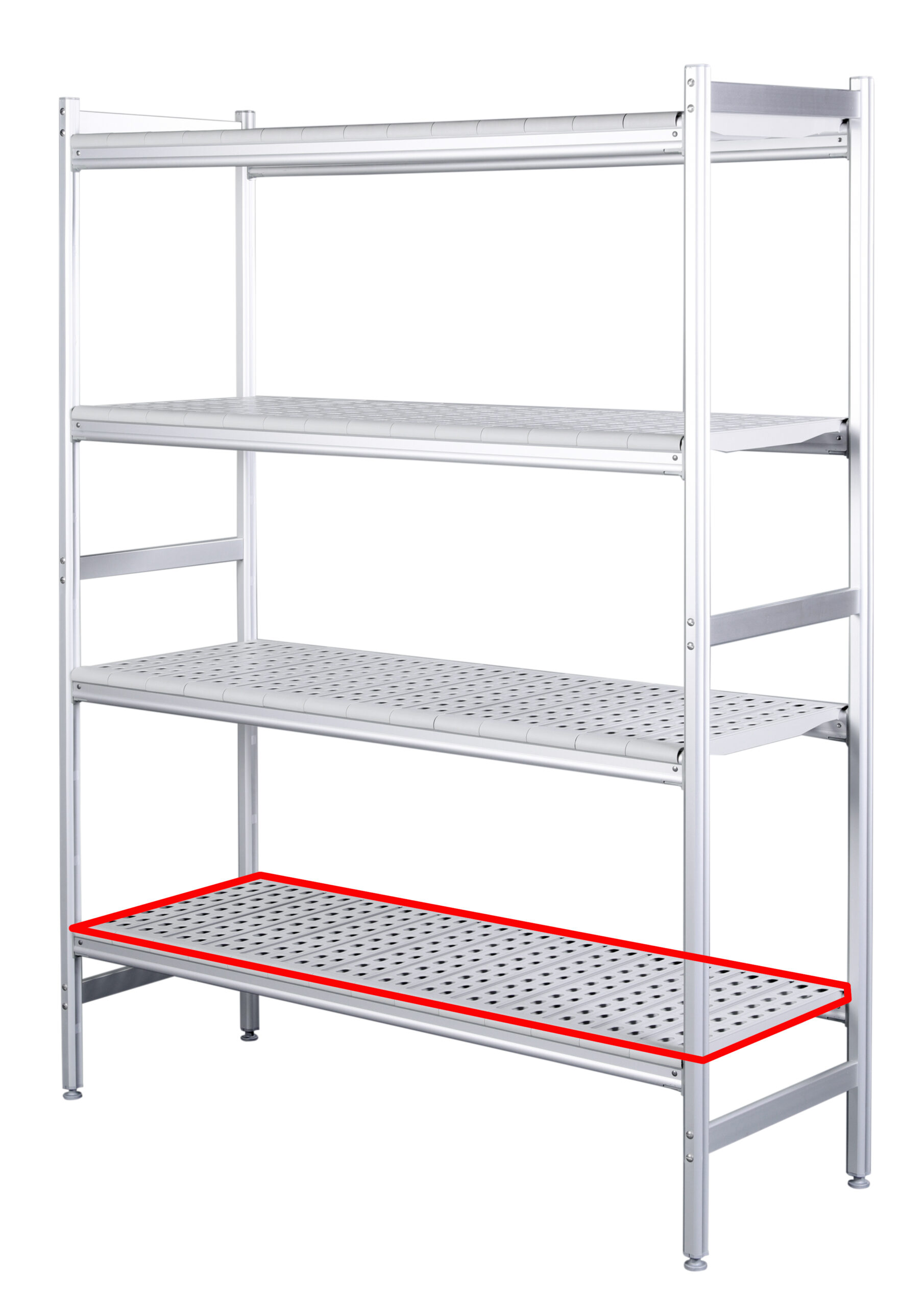 SARO Alu- Regalboden mit Kunstoffrosten 475x1062mm - SARO Artikel 480-1105 Detailansicht 2