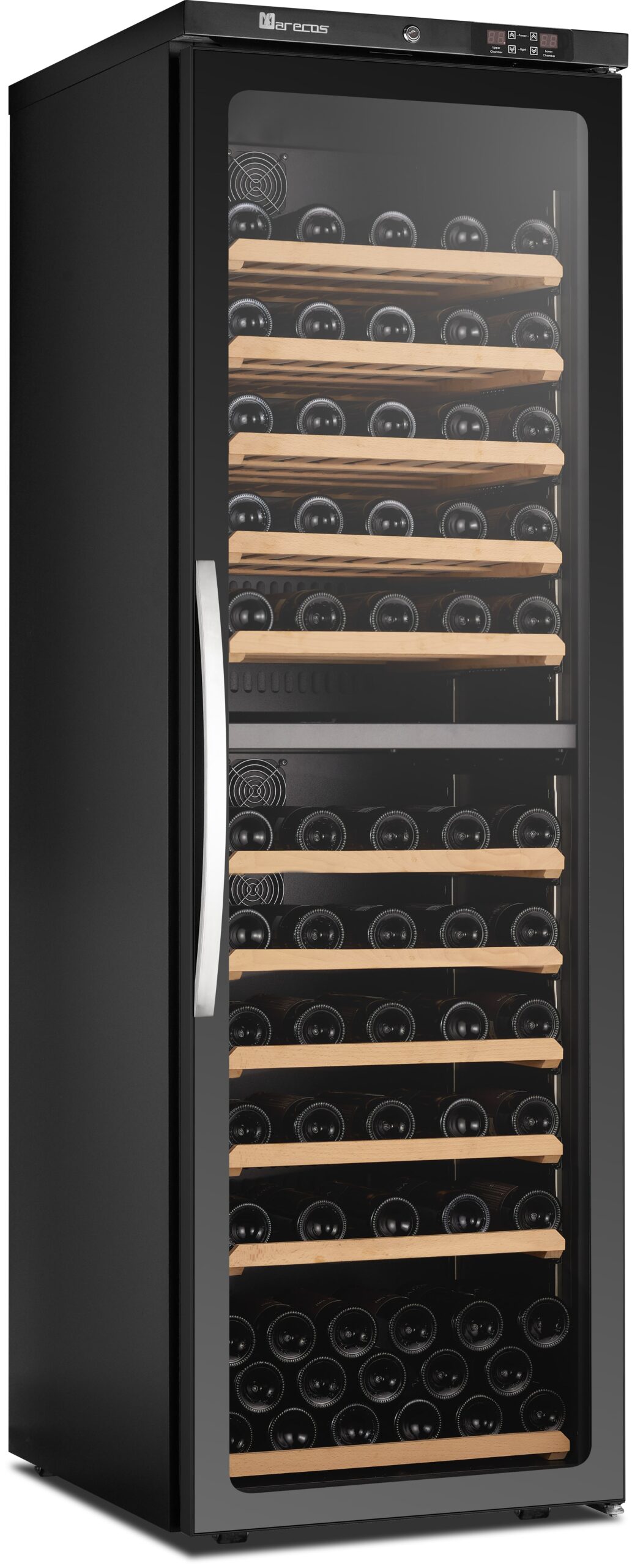 SARO 2-Zonen Weinkühlschrank mit Glastür, Modell CV 450 PV 2T - SARO Artikel 486-1020