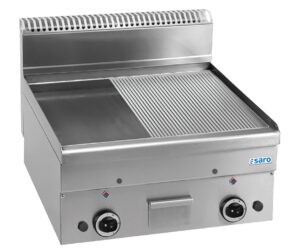 SARO Gasgrillplatte 1/2glatt 1/2gerillt Tischmodell GFT66LR - SARO Artikel 504-1145