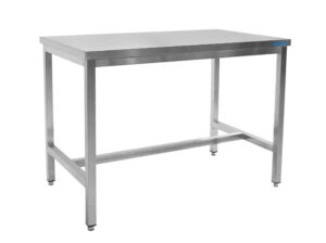 SARO Edelstahltisch ohne Unterblatt - B 1000 x T 600 mm - SARO Artikel 600-1015