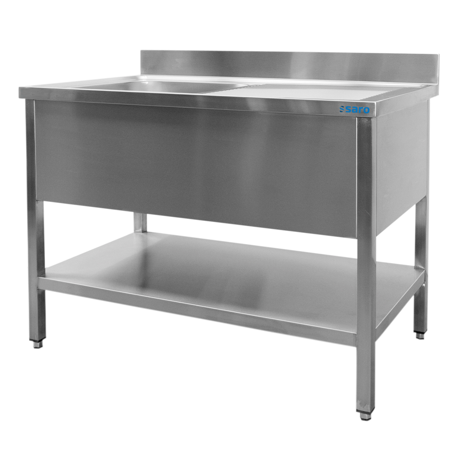 SARO Spültisch 1 Becken, links - B 1200 x T 600 mm - SARO Artikel 600-2510L