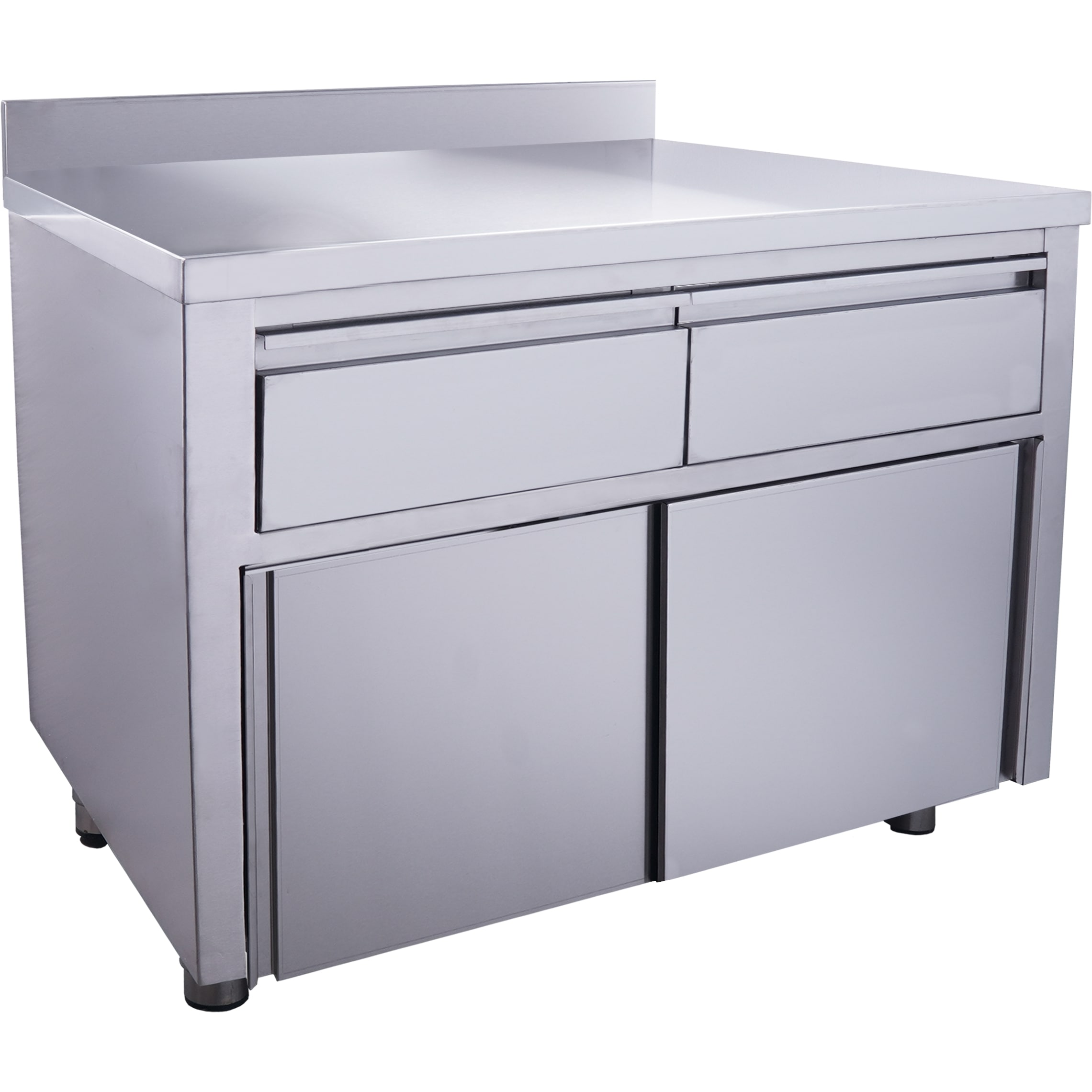 SARO Schiebetürenschrank mit 2 Schubladen und Aufkantung, 1200X700mm - SARO Artikel 700-2305