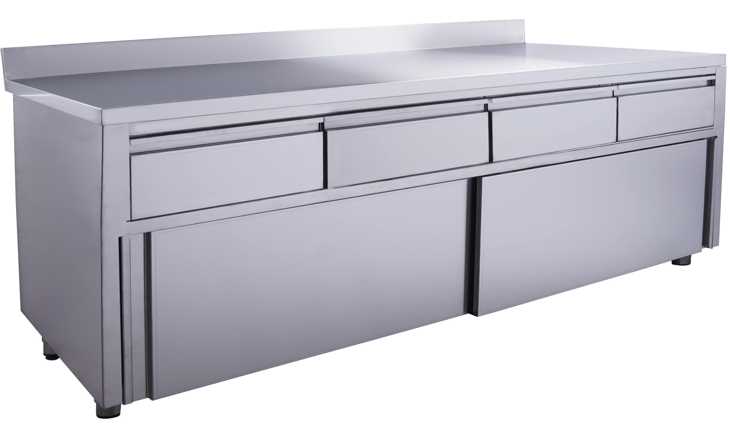 SARO Schiebetürenschrank mit 4 Schubladen und Aufkantung, 1800X700mm - SARO Artikel 700-2320