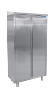 SARO Edelstahlhochschrank 2 Flügeltüren Breite 1000mm - SARO Artikel 700-4005
