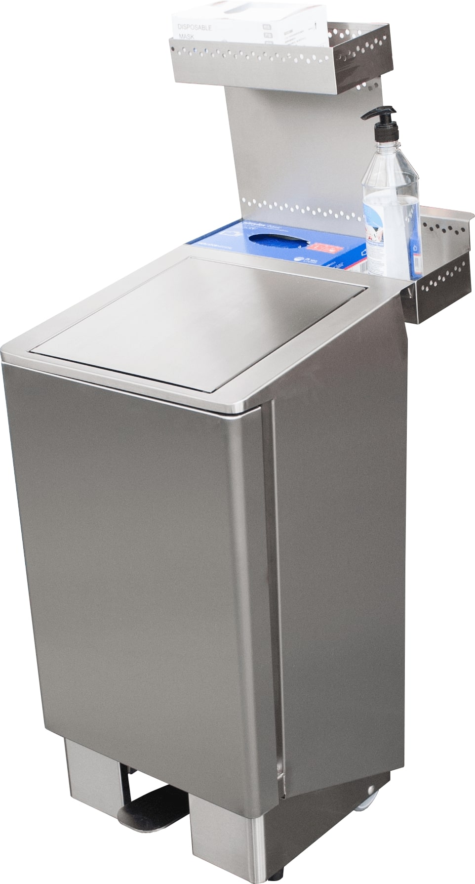 SARO Edelstahlmülleimer 60 Liter, Modell Apollo - SARO Artikel 700-4800 Detailansicht 2