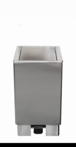 SARO Edelstahlmülleimer 90 Liter, Modell Jupiter - SARO Artikel 700-4805