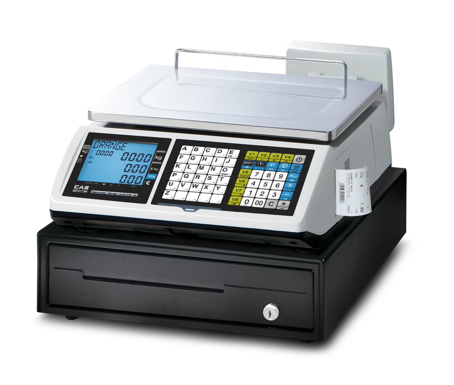 CAS CT100 | Mobile Bon- und Kassenwaage – Bild 5