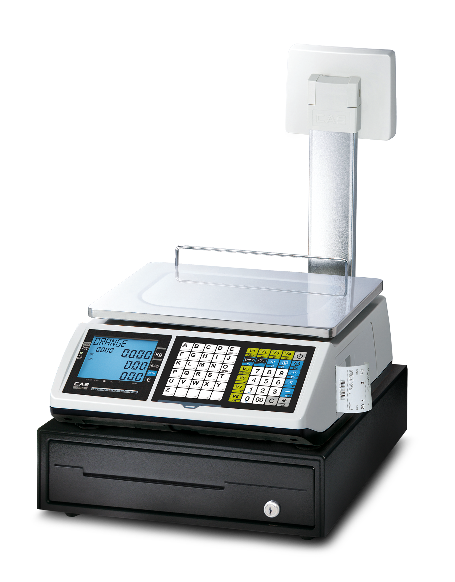 CAS CT100 | Mobile Bon- und Kassenwaage – Bild 15