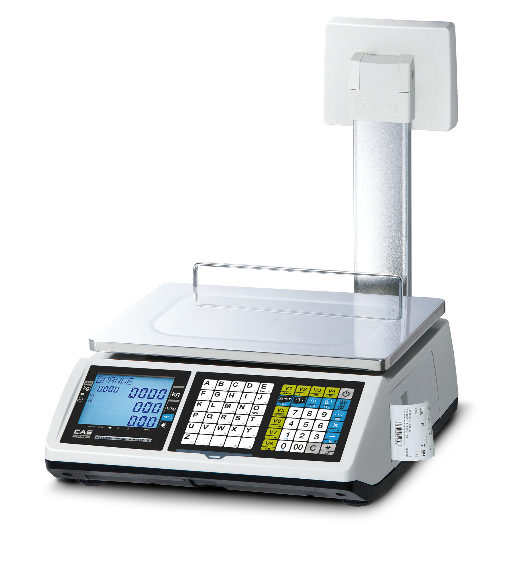 CAS CT100 | Mobile Bon- und Kassenwaage – Bild 2