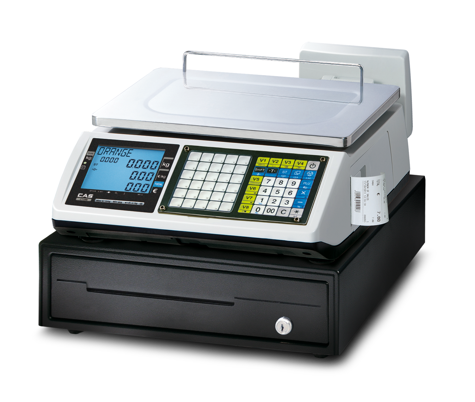CAS CT100 | Mobile Bon- und Kassenwaage – Bild 16