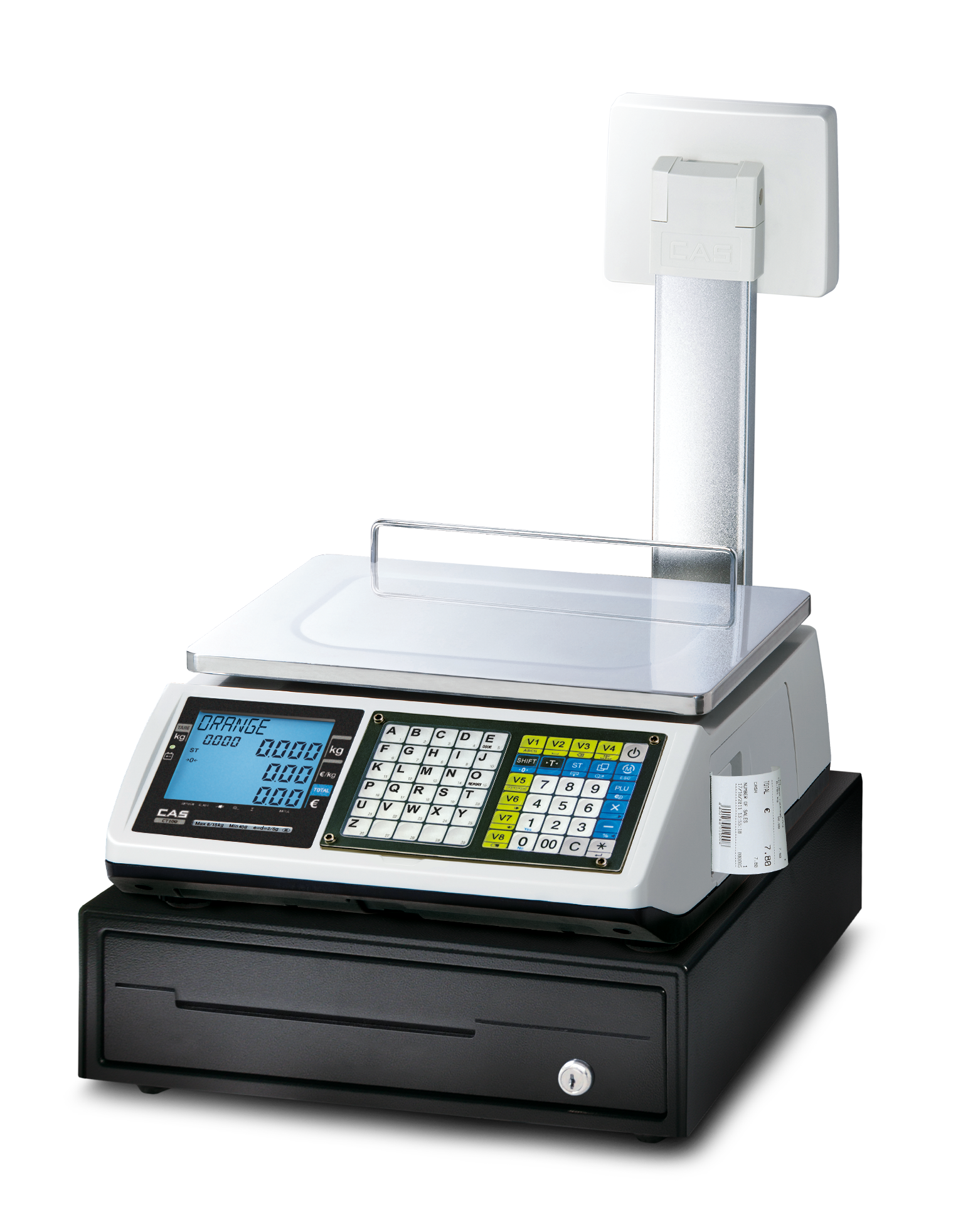CAS CT100 | Mobile Bon- und Kassenwaage – Bild 17