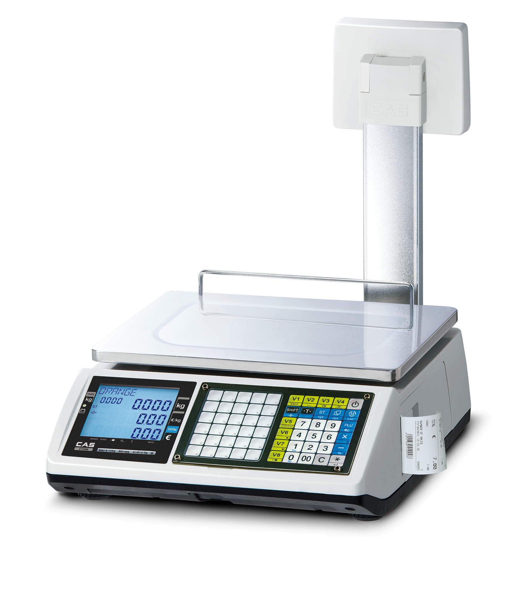 CAS CT100 | Mobile Bon- und Kassenwaage – Bild 4