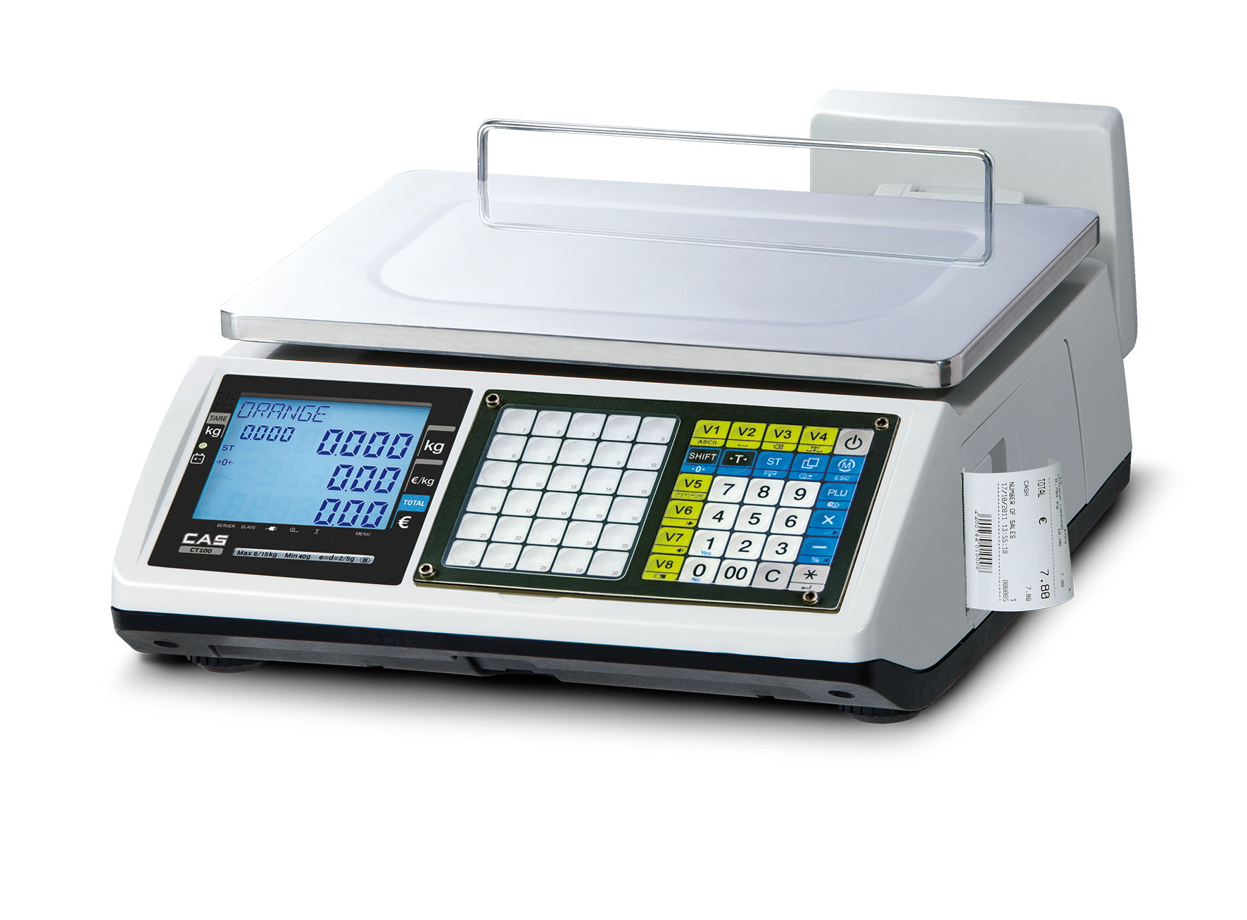 CAS CT100 | Mobile Bon- und Kassenwaage – Bild 3