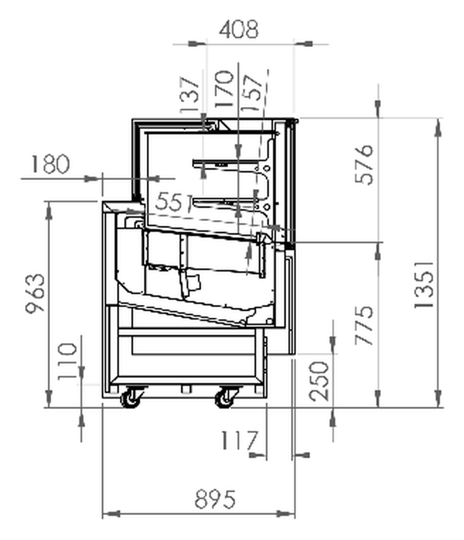 ArtSteel Quadrata 135/90 – technische Maßzeichnung – Seite 169