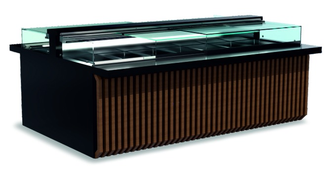 Beheiztes Buffet-Wandmodul – Central & Wall von ArtSteel