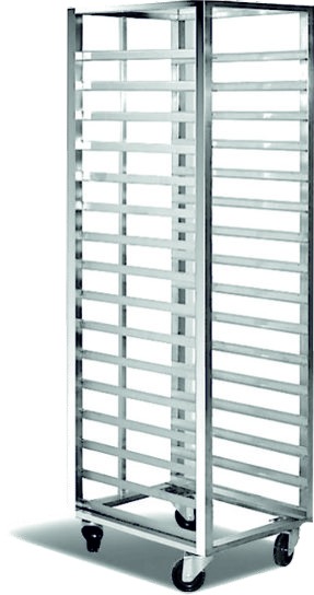 Edelstahl-Transportwagen – Blechwagen für 40 × 60 cm von ArtSteel