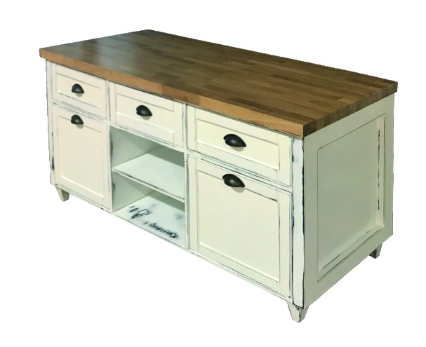 Holz-Inseltheke von ArtSteel