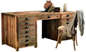 Holz-Kassenpult – Schreibtisch mit Schubladen von ArtSteel