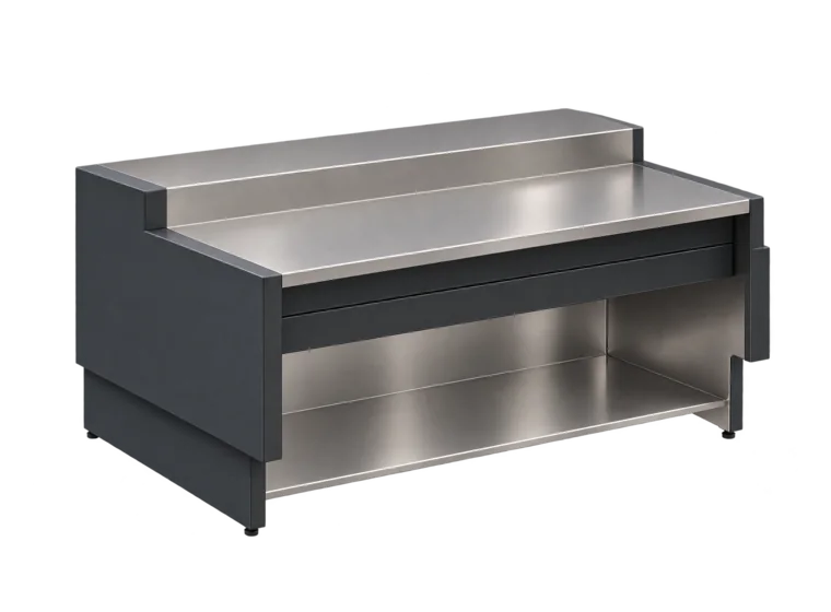 Arbeits-/Kassenelement – geschlossene Front – 1.200 × 940 × 910 mm