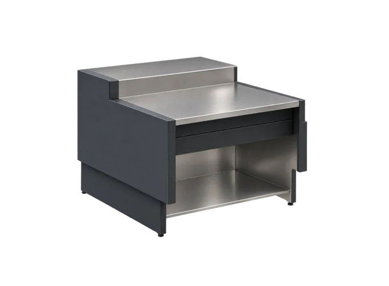 Arbeits-/Kassenelement – geschlossene Front – 800 × 940 × 910 mm
