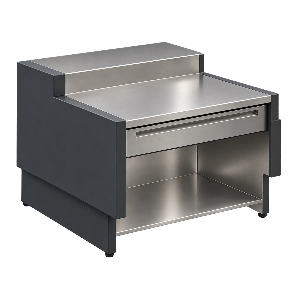 Arbeits-/Kassenelement – offene Front – 800 × 940 × 910 mm