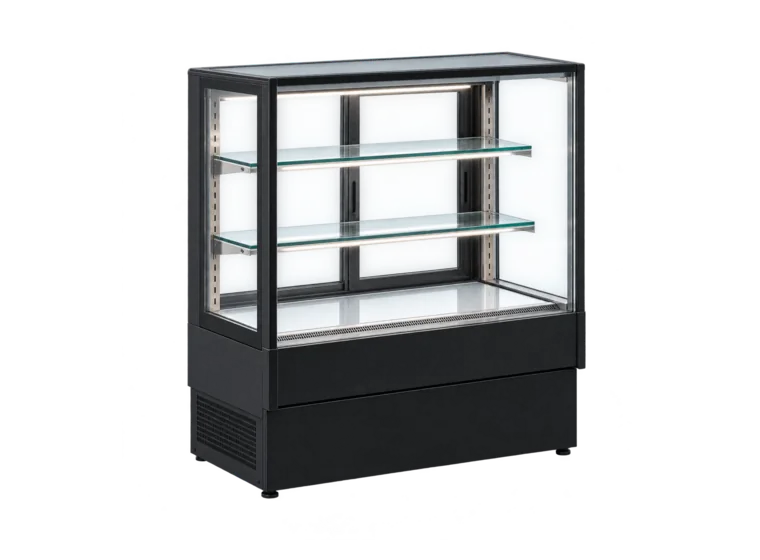Kühlvitrine mit Glasablagen – 937 × 965 × 1.473 mm