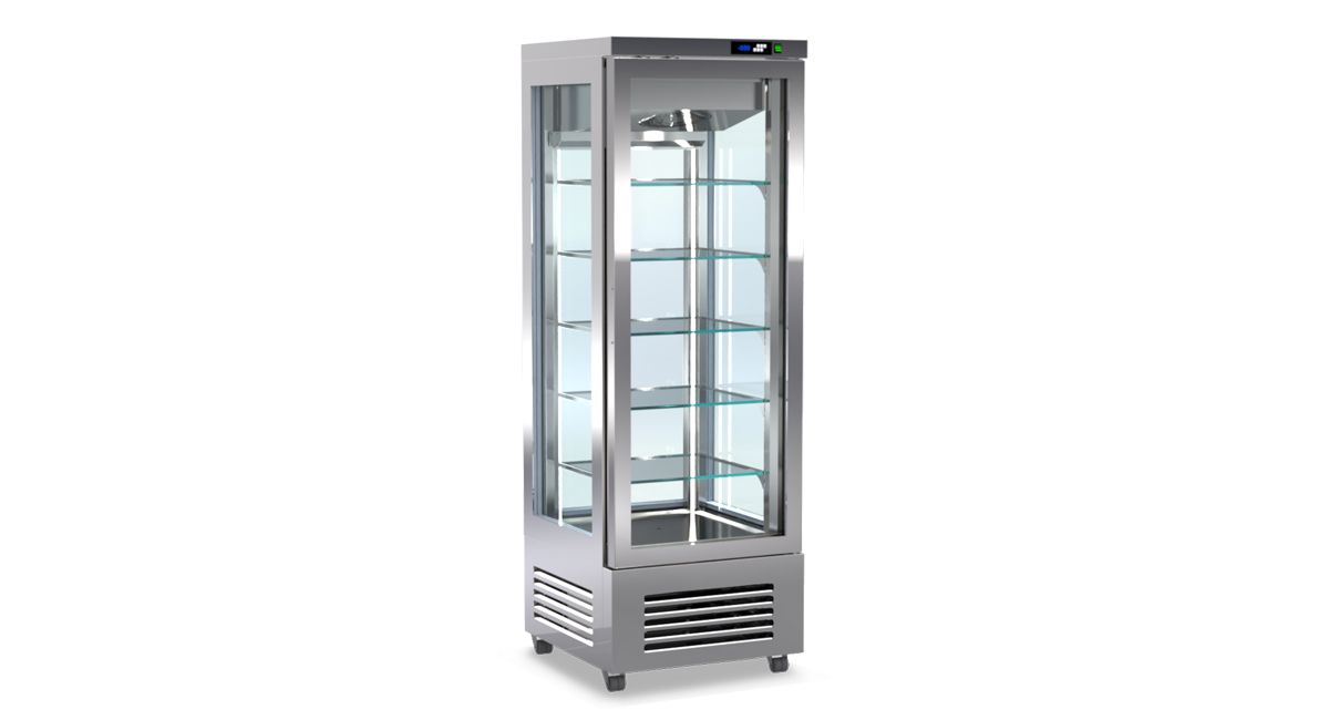 Panorama-Kühlvitrine – Höhe 210 cm von ArtSteel