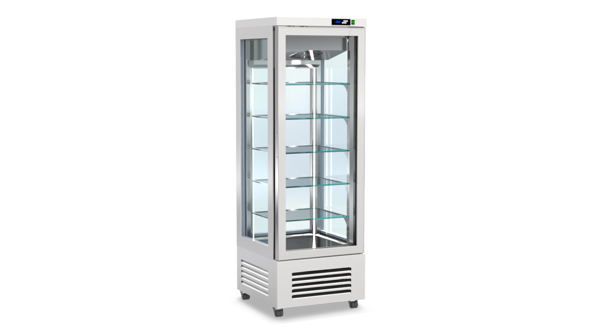 Panorama-Kühlvitrine – Höhe 210 cm von ArtSteel