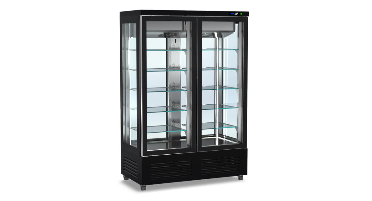 Panorama-Kühlvitrine – Höhe 210 cm von ArtSteel