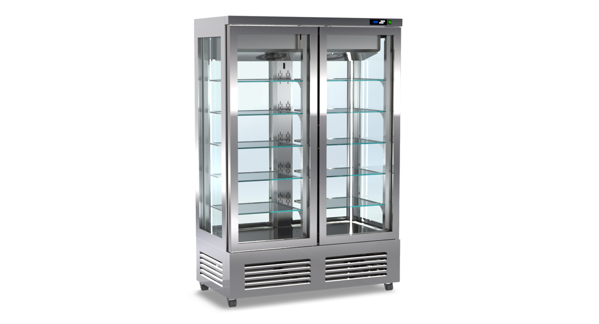 Panorama-Kühlvitrine – Höhe 210 cm von ArtSteel