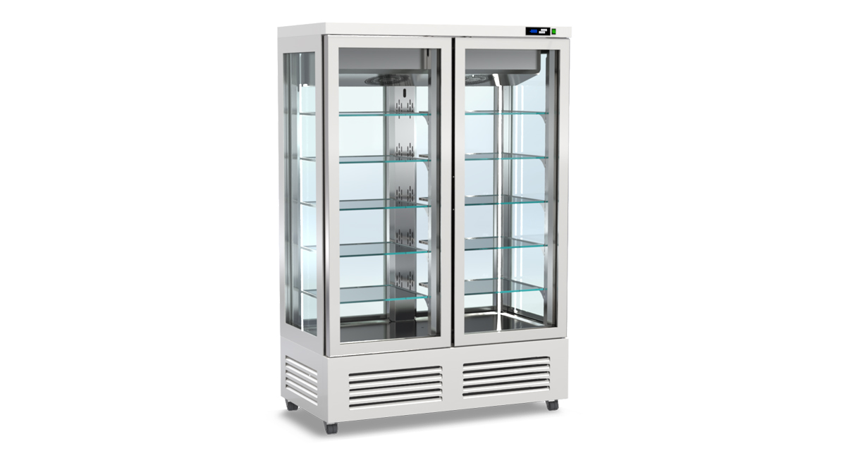 Panorama-Kühlvitrine – Höhe 210 cm von ArtSteel