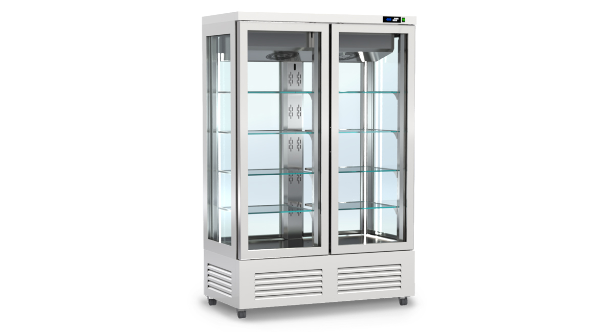 Panorama-Kühlvitrine – Höhe 240 cm von ArtSteel